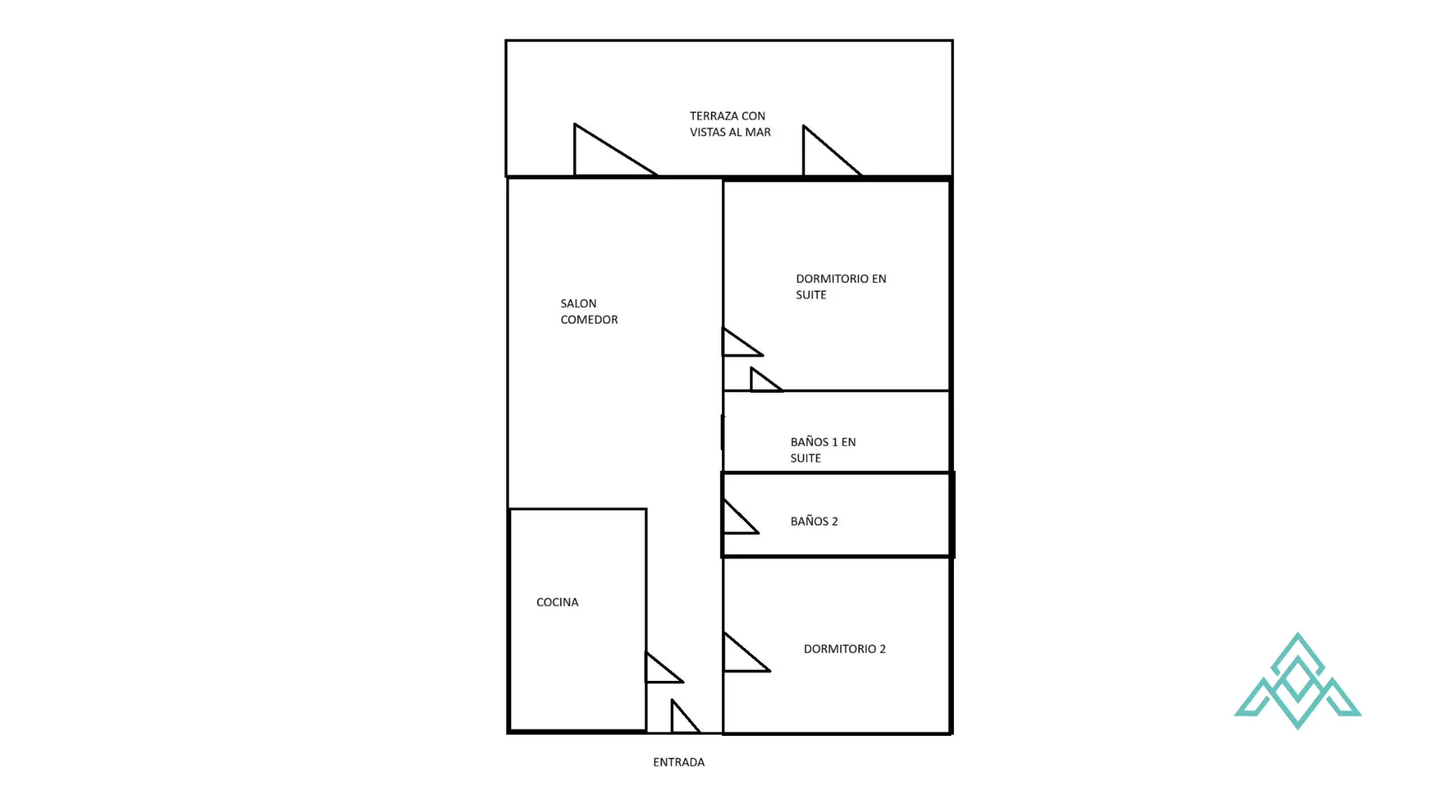 Vistalmar Duquesa apartment in Manilva with 2 bedrooms, 2 bathrooms, a 25 m² south-facing terrace and panoramic Mediterranean sea views.