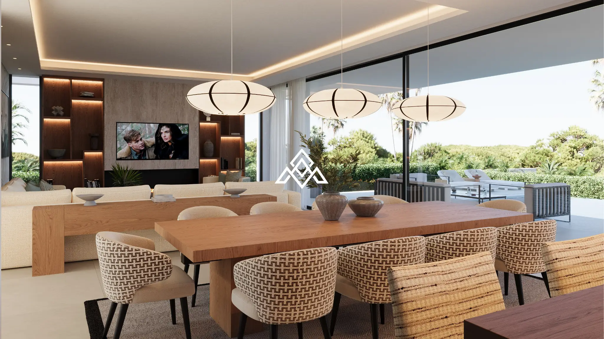 Luxury Los Monteros villa for sale with panoramic sea views, infinity pool and rooftop jacuzzi in Marbella.