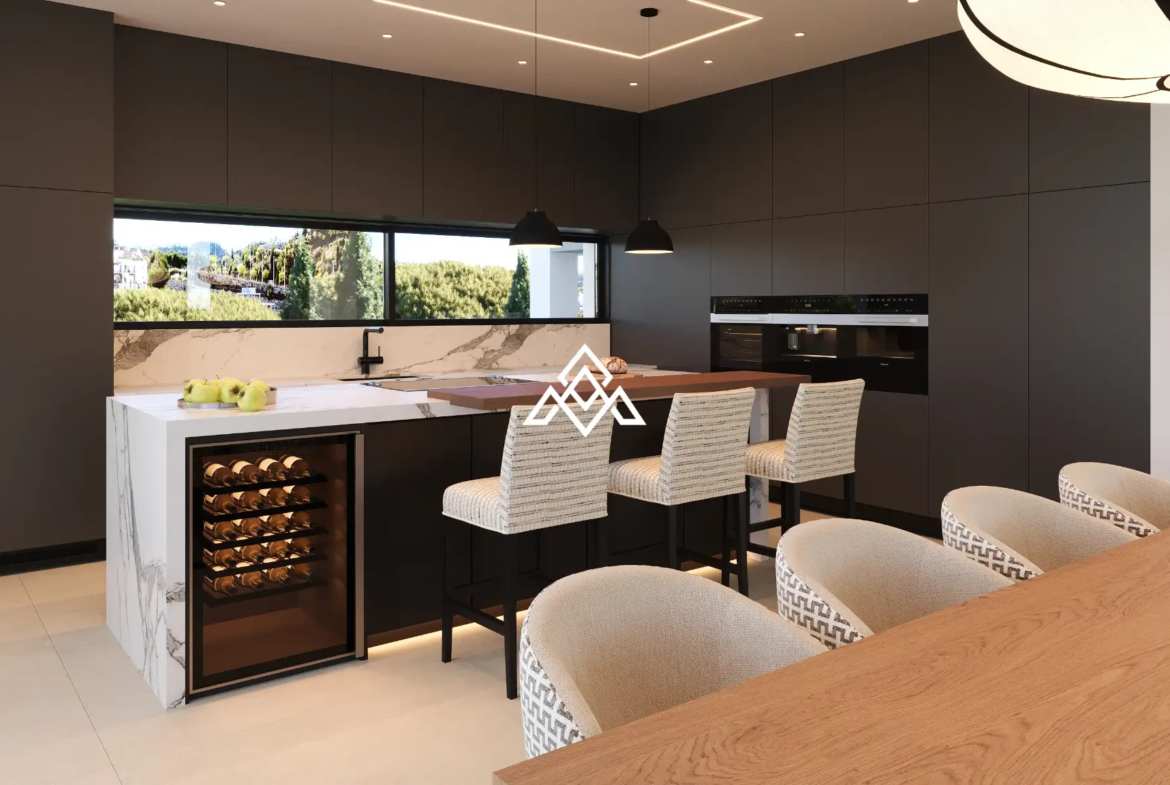 Luxury Los Monteros villa for sale with panoramic sea views, infinity pool and rooftop jacuzzi in Marbella.