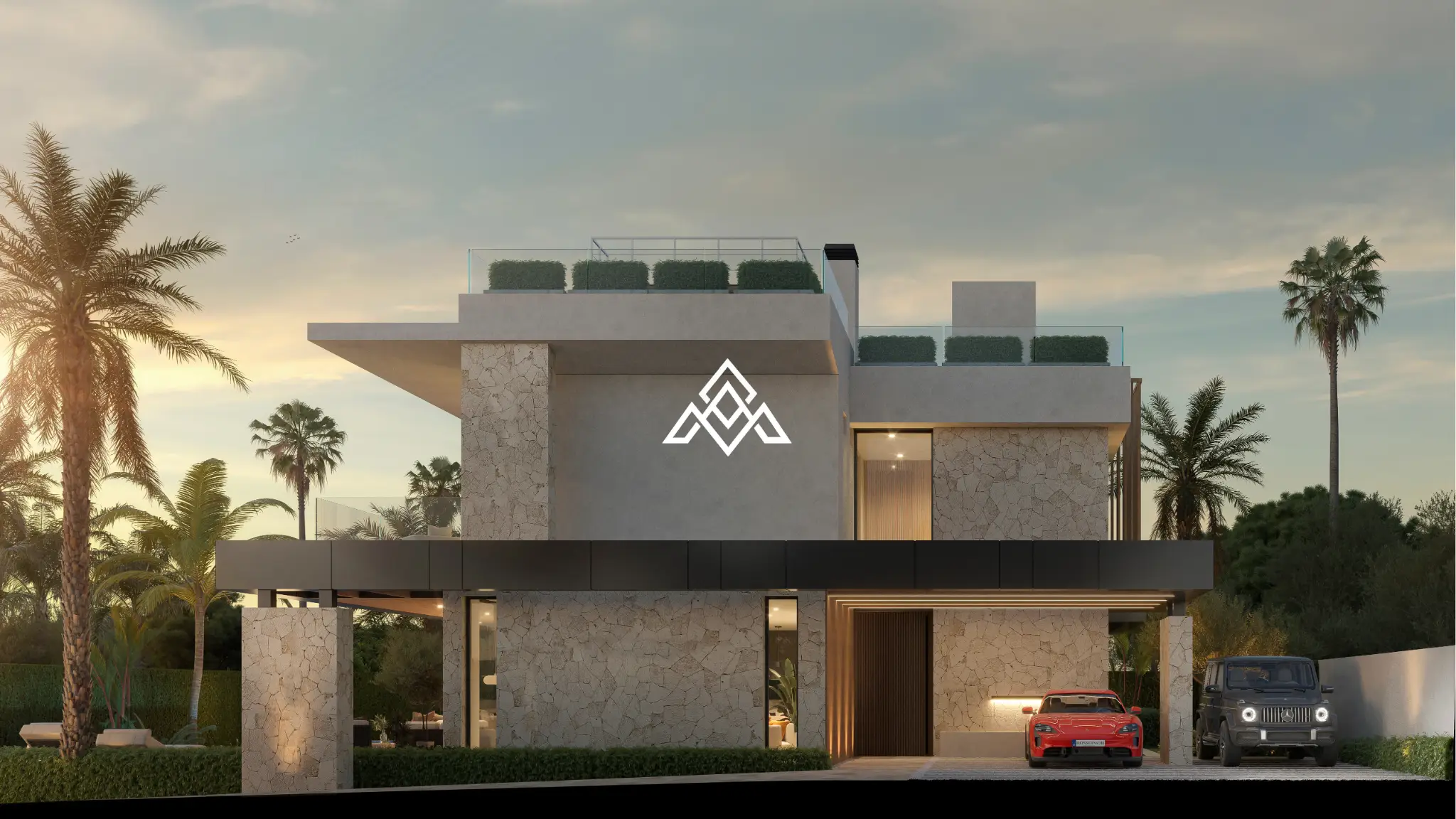 Luxury Los Monteros villa for sale with panoramic sea views, infinity pool and rooftop jacuzzi in Marbella.