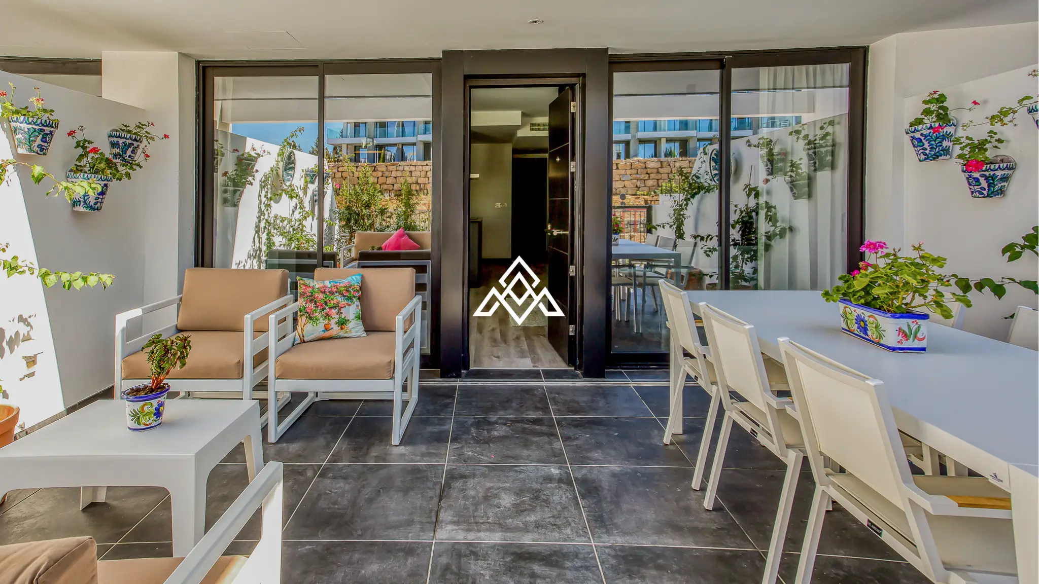 MPA-0134 Hacienda el Sueño Apartment with 29 m² terrace and swimming pool views in Mijas