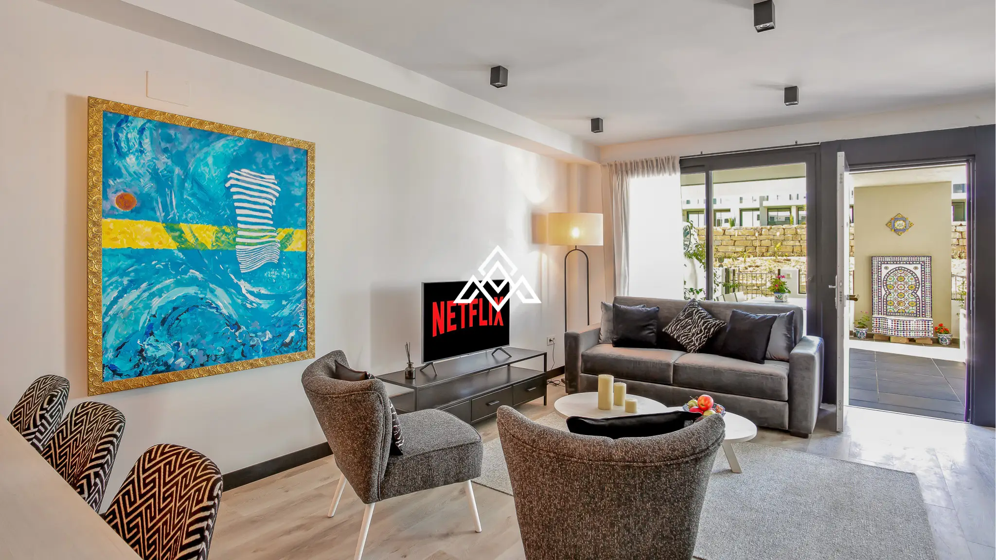 MPA-0134 Hacienda el Sueño Apartment with 29 m² terrace and swimming pool views in Mijas